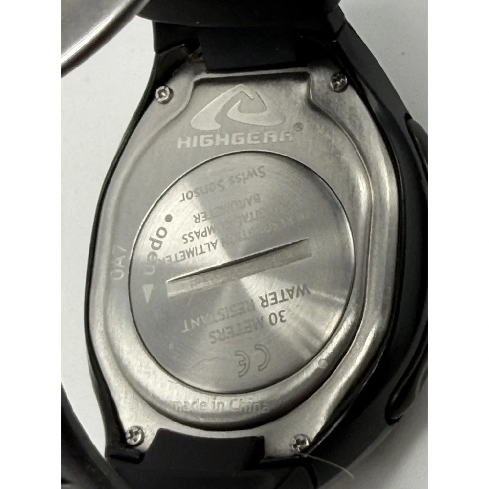 HIGHGEAR 0A7 Mens Watch Hi-Res Altimeter Swiss Sensor New Battery 44MM 8